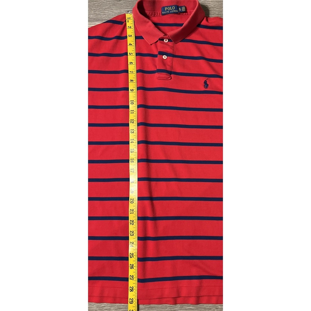 Lot Of 2 Polo Ralph Lauren Striped Short Sleeve Polo Shirts Men's Size XL - Picture 6 of 15